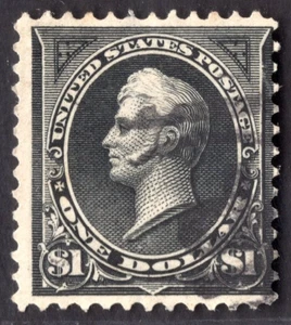 US 1894 PERRY $1.00 SCOTT #261 USED LIGHT CANCEL FINE - VERY FINE - Picture 1 of 2