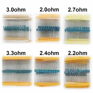 Resistor Set für KFZ Airbag Reparatur 2.0ohm 2.2ohm 2.4ohm 2.7ohm 3.0ohm 3.3ohm - Picture 1 of 7