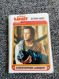 Christopher Lambert Disney Limit Sammelkarten German Magazine Card Action Army - Picture 1 of 1