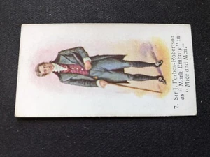 Tarjeta de pasado y presente del jugador 1916 # 7 de Sir J. Forbes-Robertson (EN MUY BUEN ESTADO/EX) - Imagen 1 de 3