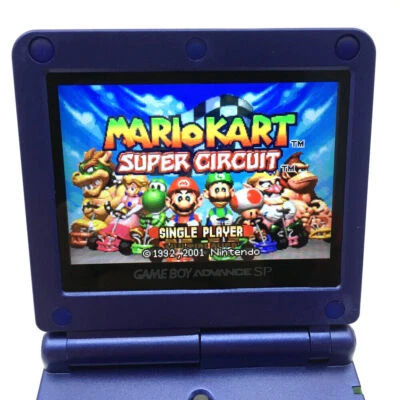 Blau IPS V2 Backlight LCD Mod GameBoy GBA Advance SP Console-5 Levels Brightness - Bild 1 von 4