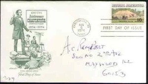 US. 1505. 10c. Chautauqua Tent & Buggies, Rural American. Artmaster FDC. 1974 - Picture 1 of 1