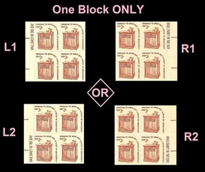 US 1582 Speaker's Stand 2c mail early block 4 MNH 1977 - Picture 1 of 1