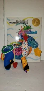 WORLD OF ERIC CARLE BABY TOY HORSE PLUSH TEETHER STROLLER BUSY MR SEAHORSE BOOK - Picture 1 of 10