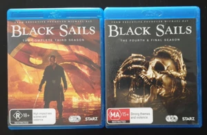 Black Sails Seasons 3 and 4 Region B Blu-ray 7 Discs plus bonus disc - Picture 1 of 13