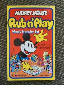 Vintage 1978 Mickey Mouse Rub N' Play Colorforms Transfer Set Toy Disney 70s T1 - Picture 1 of 11