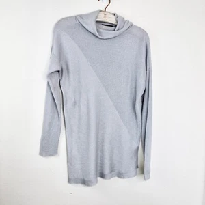 EILEEN FISHER asymmetrischer Strickpullover Tencel Lyocell Seide Wasserfallausschnitt Small - Bild 1 von 5