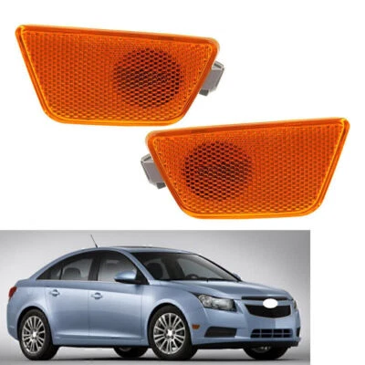 1 Pair Car Side Marker Light Turn Signal Lamp For Chevrolet Chevy Cruze 2011-15 - Image 1 of 4
