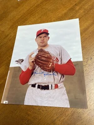 Robin Roberts Signed Autographed Vintage 8x10 Photo Philadelphia Phillies - Image 1 of 2