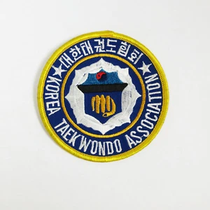 WLE Korea Tae Kwon Do Association Patch - Blue/White/Yellow - Embroidery Style - - Picture 1 of 1