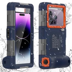 Waterproof Diving Case For iPhone 15 14 13 12 Pro Max Samsung S24 S23 S22 Ultra - Picture 1 of 12