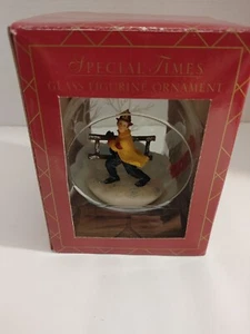 Special Times Glass Mini Figurine Firefighter Christmas Hand Painted Ornament A7 - Picture 1 of 6