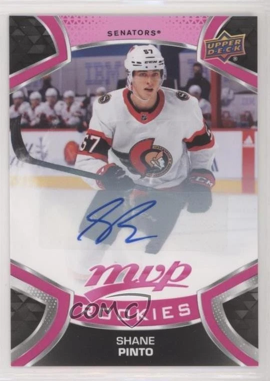 2021-22 Upper Deck MVP Rookie Magenta Auto Shane Pinto #236 Rookie Auto RC - Image 1 of 2