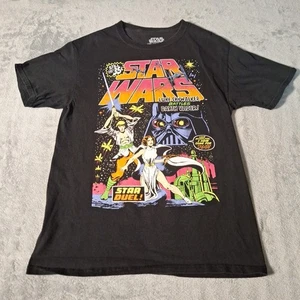 Star Wars Duel T-Shirt Small Schwarz Luke Skywalker vs Darth Vader Kurzarm - Bild 1 von 6