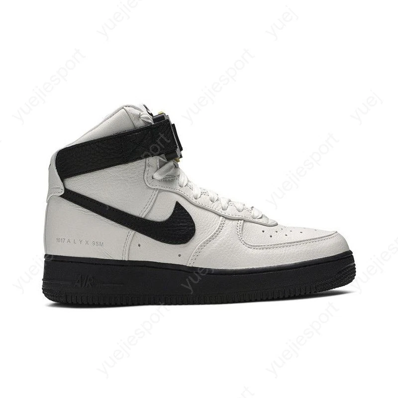 美品✨1017 ALYX 9SM NIKE air force1 hi Nike Air Force 1 High 1017 ALYX 9SM Black White Men's - CQ4018-002