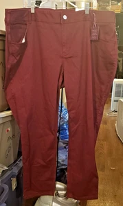 NWT - Lane Bryant Genuis Fit Skinny Ankle Burgundy Jeans - Size 26 - Picture 1 of 4