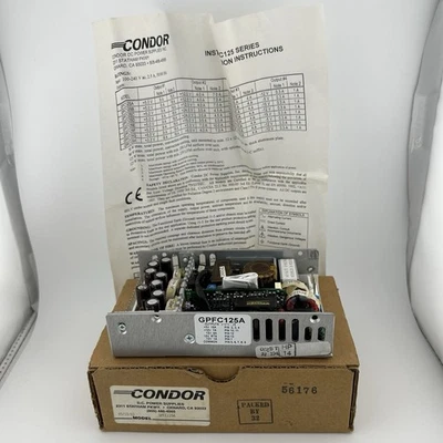 Condor DC Power Supplies GPFC125A w Box Installation Instruction Manual UNTESTED - Image 1 of 4