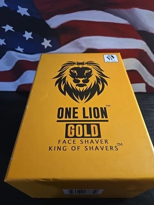 One Lion Gold PRO Electric Foil Shaver Wet Or Dry Face & Body. Skull Shaver. - Image 1 of 4