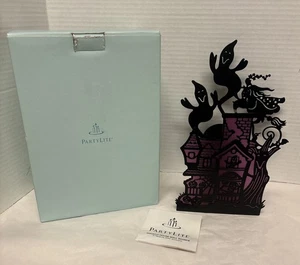 Partylite Ghostly Haunted House Wandleuchter Teelicht Kerzenhalter Lila P8268 - Bild 1 von 4