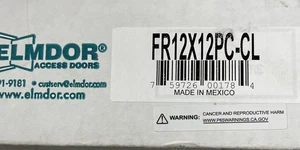 Elmdor 12 pulgadas x 12 in. Panel de acceso de pared con clasificación de fuego FR12X12PC-CL, bloqueo de cilindro. - Imagen 1 de 2