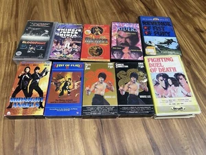 VHS Kung Fu/Martial Arts Collection Lot 10 Movies Collection Builder - Picture 1 of 6