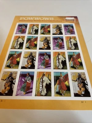 2025 Powwows (Sheet / Pane Of 20) Forever Stamps MNH-US - Image 1 of 2