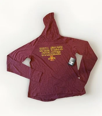 Women’s Iowa State Cyclones Champion Hooded Shirt Size XL Red New NWT XL - Image 1 of 4
