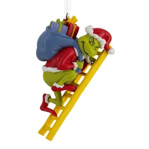 Hallmark Weihnachtsschmuck Dr. Seuss's How The Grinch Stole Christmas on Ladder - Bild 1 von 7