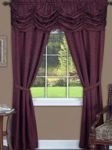Achim Panache Split Panel 5 Stück Fenster Set Burgund - 55” x 63” - Bild 1 von 5