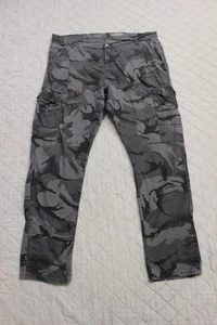 Wrangler regular taper mens 40x32 gray camo cargo pants - Picture 1 of 15