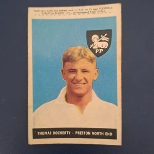 1958 A&BC FOOTBALLERS 2. SERIE THOMAS DOCHERTY PRESTON NORTH END - Bild 1 von 2