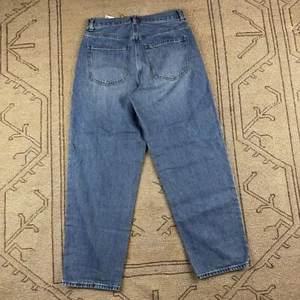 Uniqlo Blue Denim Baggy Boyfriend Jeans Size 25 X 27 - Picture 1 of 4