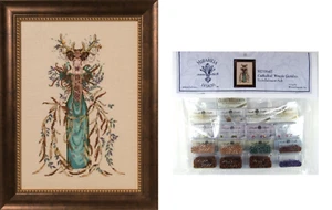 MIRABILIA Cross Stitch PATTERN & EMBELLISHMENT PK Cathedral Woods Goddess MD164 - Picture 1 of 1