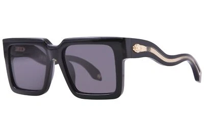 Gafas de sol para mujer Roberto Cavalli SRC055 0700 negras/humo forma cuadrada 55 mm Foto 1 de 4