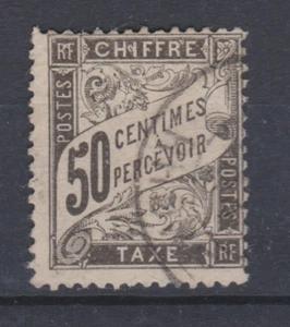 RR FRANCE CLASSIQUE TAXE DUVAL YT 20 50c NOIR COTE 240€ - Picture 1 of 1