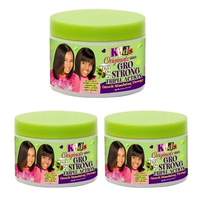 3x Africa's Best Kids Originals Gro Strong Triple Action Growth Therapy 7.5oz - Image 1 of 2