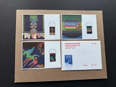 Liechtenstein FDC Maximum Card (MK20) 1980 Glad Tidings #697-700 +Church Murals - Image 1 of 2