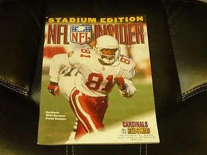 Redskins at Arizona Cardinals 2000 programa de fútbol americano de la NFL ex como nuevo Frank Sanders - Imagen 1 de 1