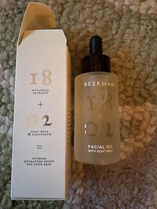Beekman 1802 18+02 Facial Oil With Goat Milk 1 oz NIB - Picture 1 of 3