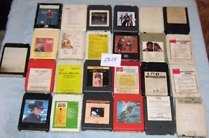 25 Vintage Untested 8 Track Tapes Nelson Cline Johnny Cash and MORE! - Foto 1 di 3