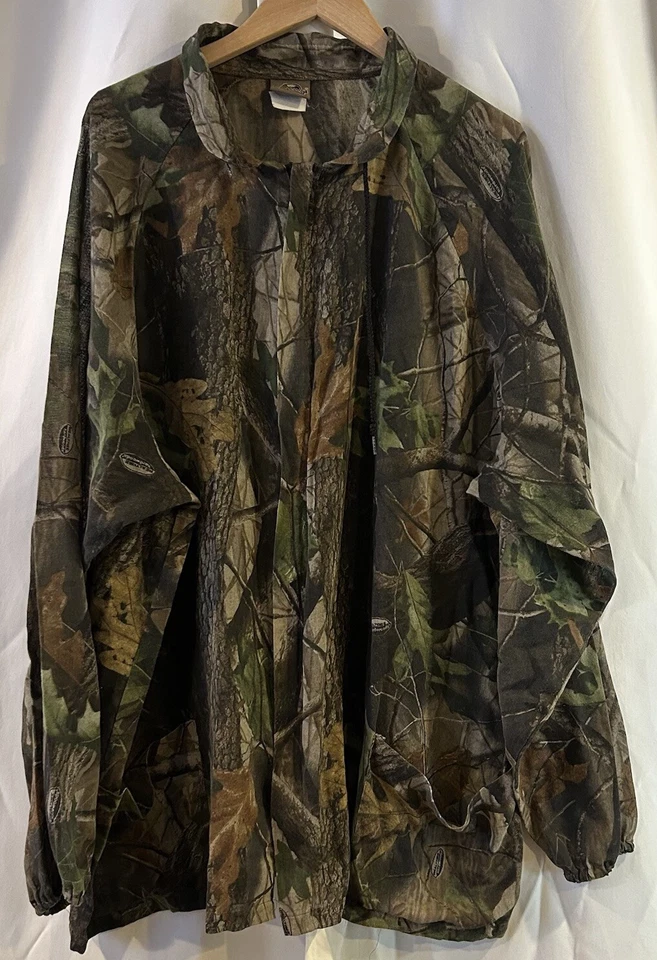 Realtree Whitewaters Outdoor Mesh Hunting Full Zip Jacket Men’s 2X/3X W/Mask - Image 1 of 4