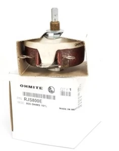 NIB OHMITE RJS800E RHEOSTATE POTENTIOMETER, 800OHMS, 50W, 10% - Picture 1 of 4