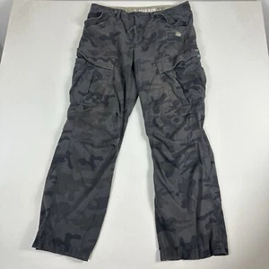 G-Star Raw Camo Pants Mens 38x32 3301 Regular Tapered Cargo Distressed - Picture 1 of 11