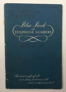 Directorio de direcciones telefónicas de colección de libros azules de números de teléfono de la década de 1960 - Imagen 1 de 5