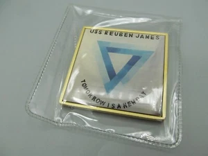 USS Reuben James Division 907 Challenge Coin or Medal Square Token Navy - Bild 1 von 2