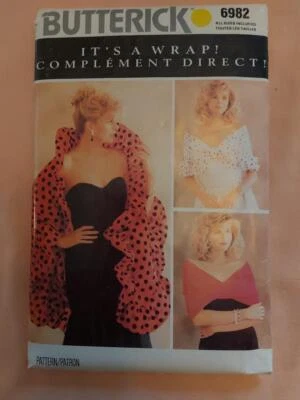 Butterick 6982 Misses' Wraps & Scarves Patterns - Image 1 of 2