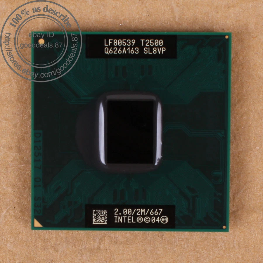 Intel Core Duo T2500 - 2 GHz (LF80539GF0412M) SL8VP SL9EH CPU Processor 667 MHz - Bild 1 von 1