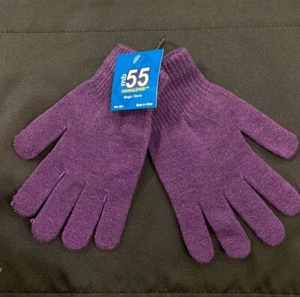 Dark Purple Ladies Gloves One Size NWT - Picture 1 of 5