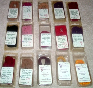Fleur de Paris & Needle Necessities Velour 18 Nylon Yarn for Needlepoint Lot - Picture 1 of 3
