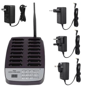 SU-66 1 to 16 Wireless Pager Waiting System Restaurant Queuing Calling System - Photo 1/12